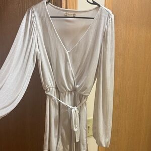 Altar’d State Long Sleeve Metallic Romper